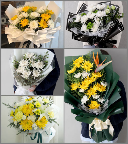 广东梅州市五华县河东镇化裕村白事花束代送